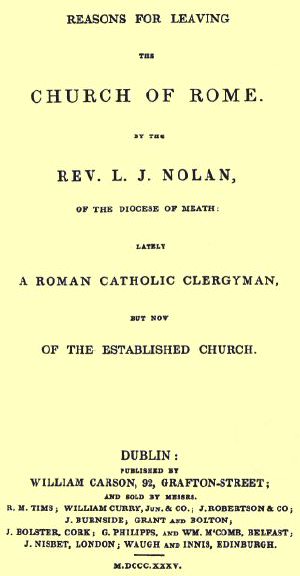 [Gutenberg 62055] • Reasons for Leaving the Church of Rome